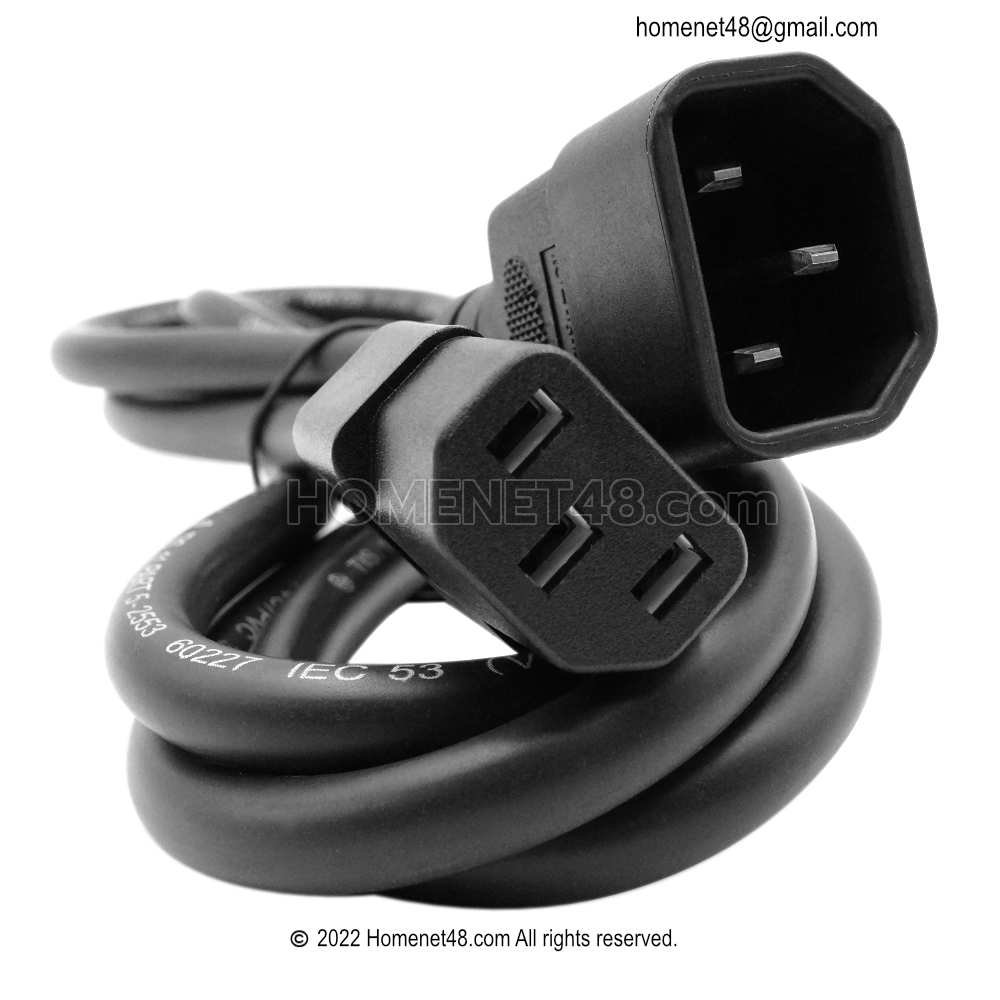 AC Power IEC C13 To C14 3x1 5 Sq mm Homenet48 ac-power-iec-c13-to-c14-3x1-5-sq-mm-homenet48