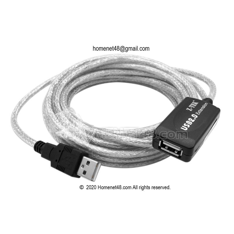 USB Extension Cable (V2.0) AM-AF Z-TEK (5M)