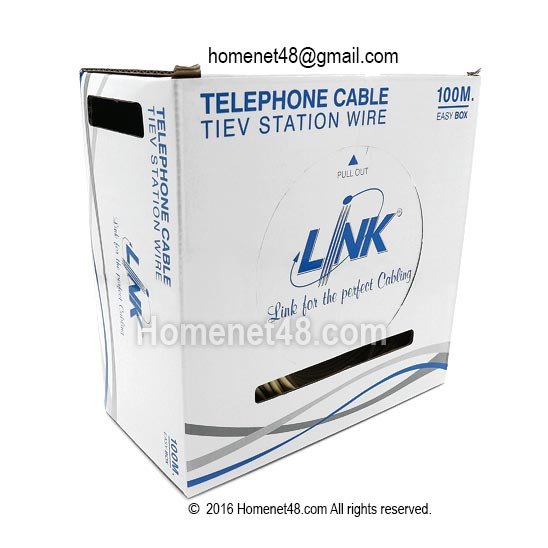Telephone cable 2 Core LINK (UL-1022) 0.5 Sq.mm. 100 meters