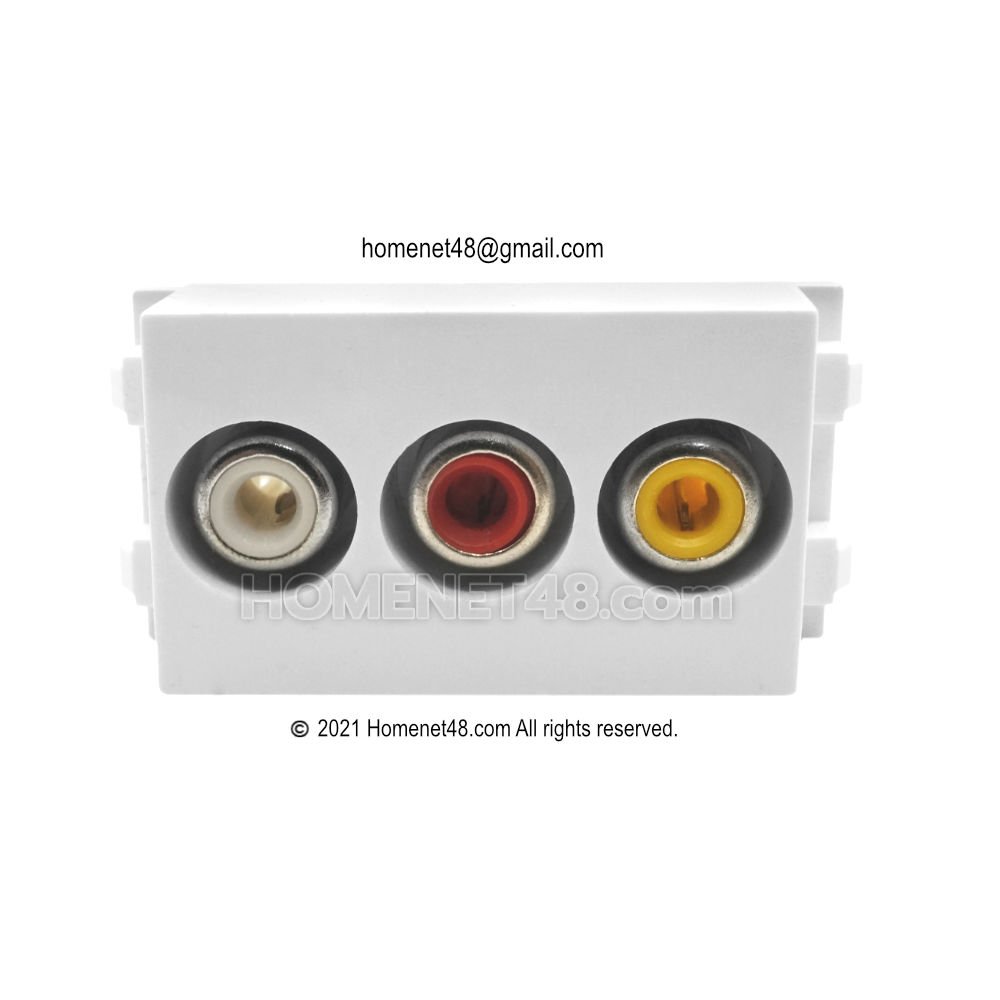 เต้ารับ HDMI (4K) USB VGA AV ใส่หน้ากาก Pana ได้