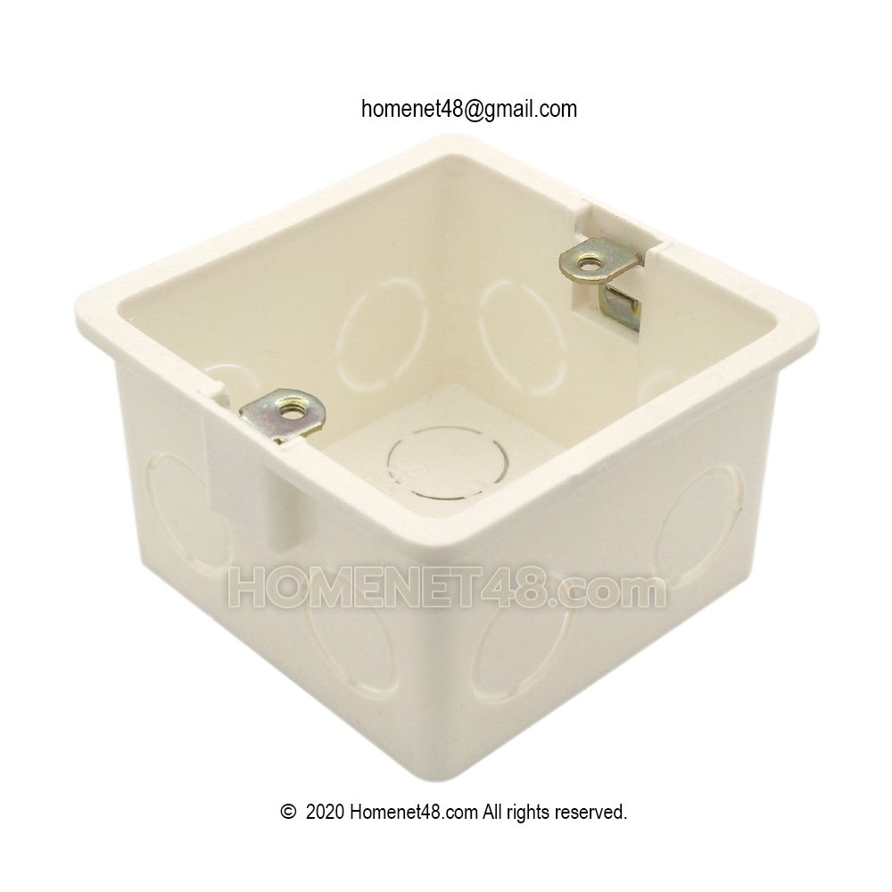 บล็อคฝังพลาสติก กล่องฝัง (Wall box) รุ่นมาตรฐาน