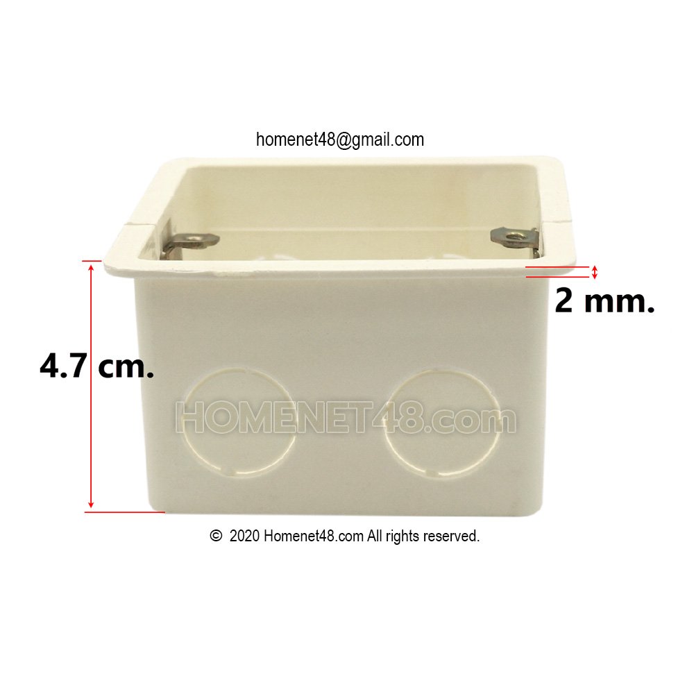 บล็อคฝังพลาสติก (Wall box) แบบบาง ราคาถูก