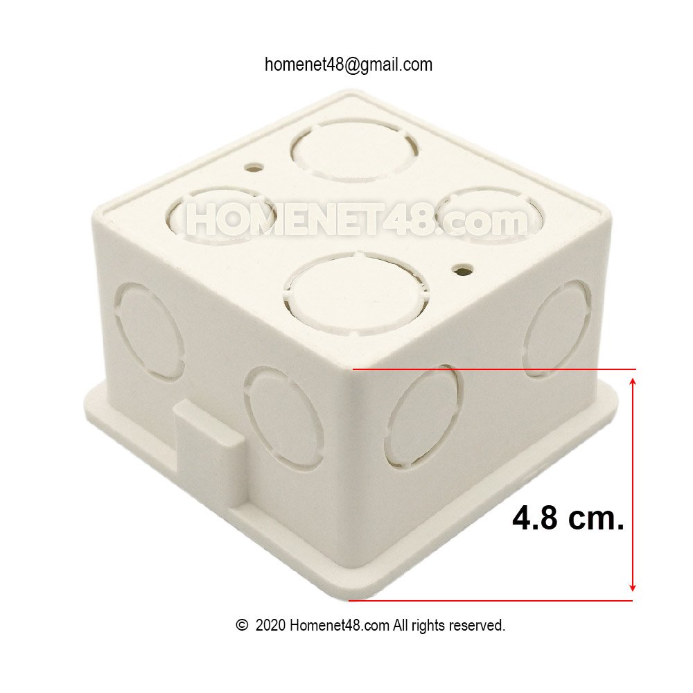 บล็อคฝังพลาสติก กล่องฝัง (Wall box) รุ่นมาตรฐาน