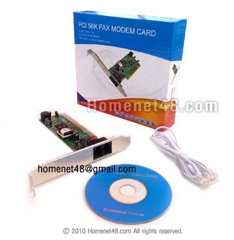 PCI Card Fax Modem 56K 32 Bit