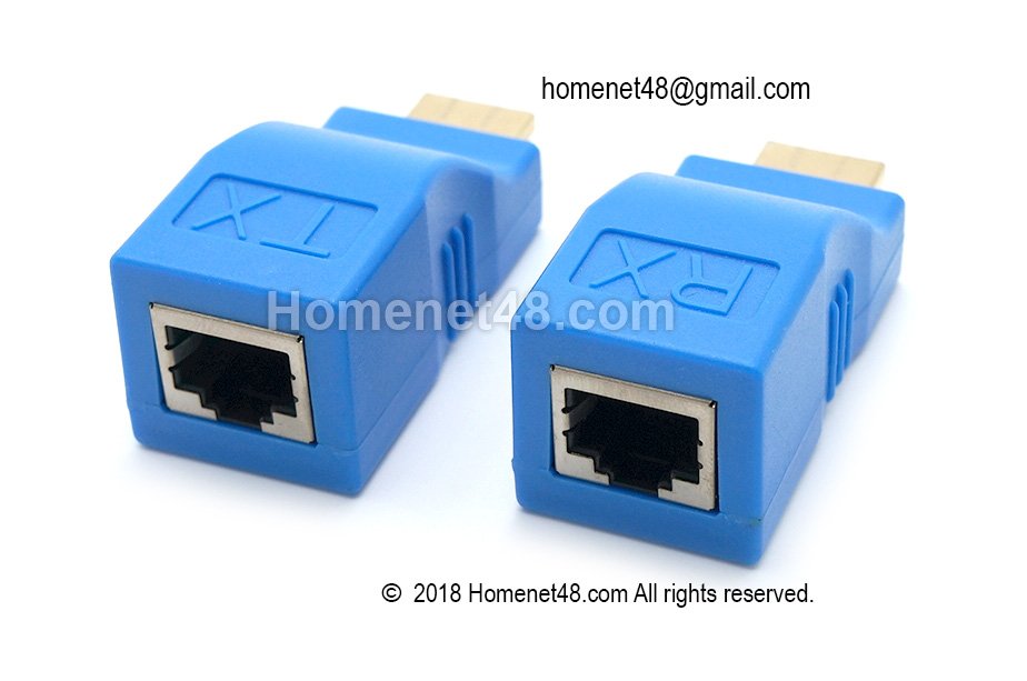 HDMI Extender ต่อสาย HDMI ด้วยสายแลน 1080P (ยาวสุด 30M)