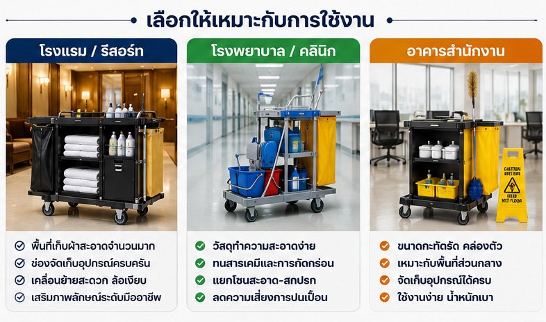 รถเข็นทำความสะอาด