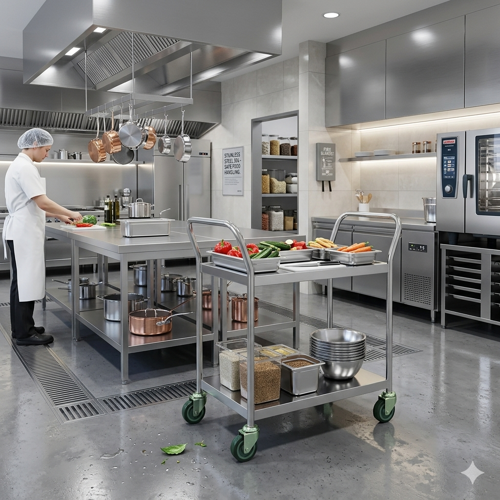 รถเข็นสแตนเลส