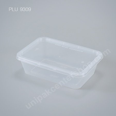 กล่องอาหารเหลี่ยม PP 650 ml + ฝา