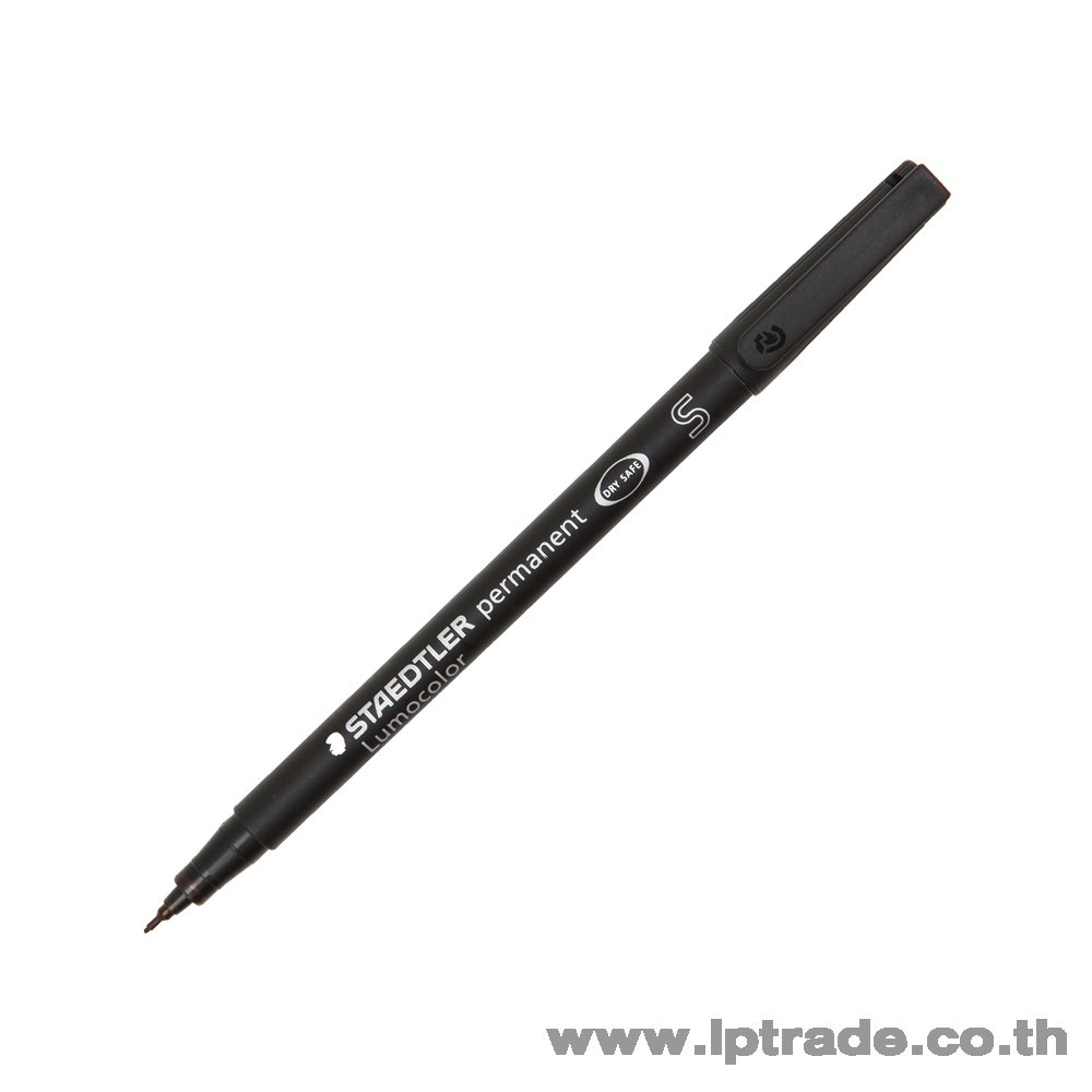 ปากกาเขียนแผ่นใส Staedtler S 313-9 ลบไม่ได้ สีดำ