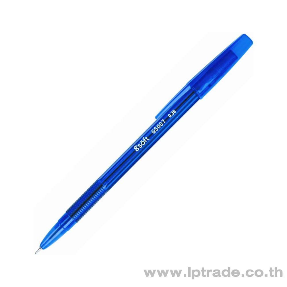 ปากกาลูกลื่นเจล G-Soft GS007 0.38 มม. สีน้ำเงิน