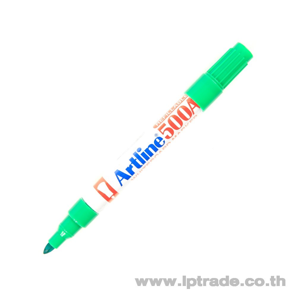 ปากกาไวท์บอร์ด หัวกลม Artline EK-500 สีเขียว