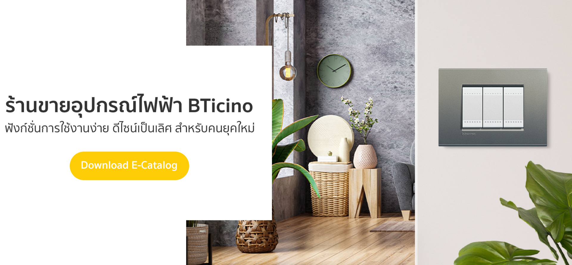 ตัวแทนจำหน่ายอุปกรณ์ไฟฟ้า BTicino อย่างเป็นทางการ