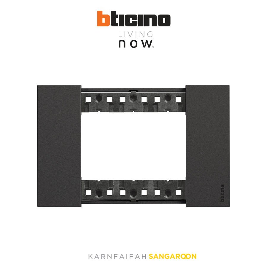 Now 3 Rear Cover Bticino LIVING NOW 3-module cover plate หน้ากาก 3 ช่อง (สีขาว, สีดำ, สี ...