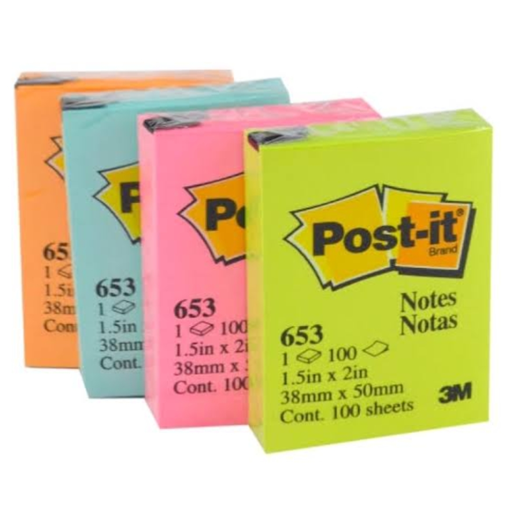 กระดาษโน๊ต Postit 1.5" x 2" 653 wattanaphan