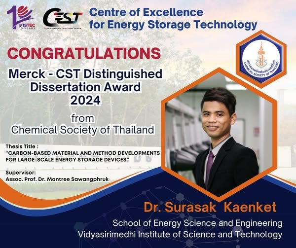 Congratulations to Dr. Surasak Kaenket!  