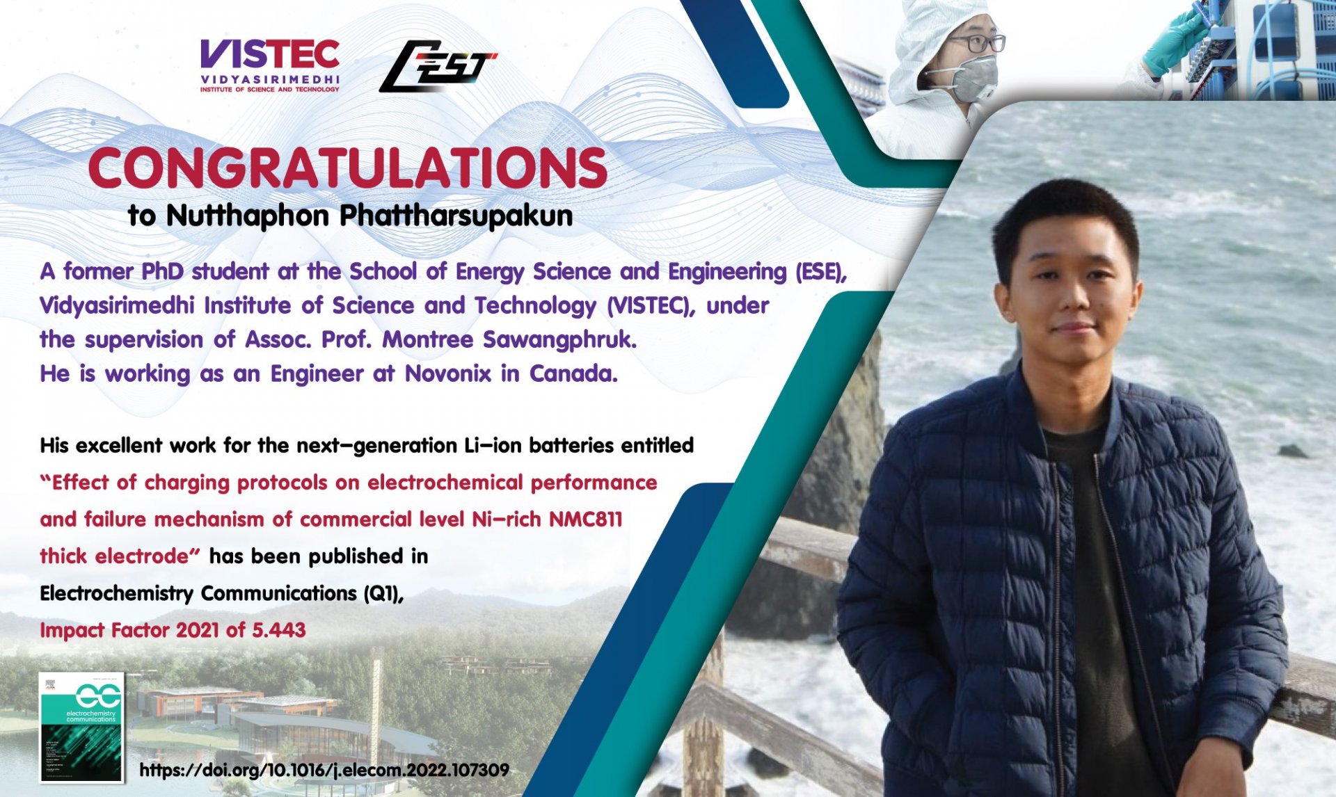 CONGRATULATIONS !! to Nutthaphon Phattharsupakun CONGRATULATIONS !! to Nutthaphon Phattharsupakun