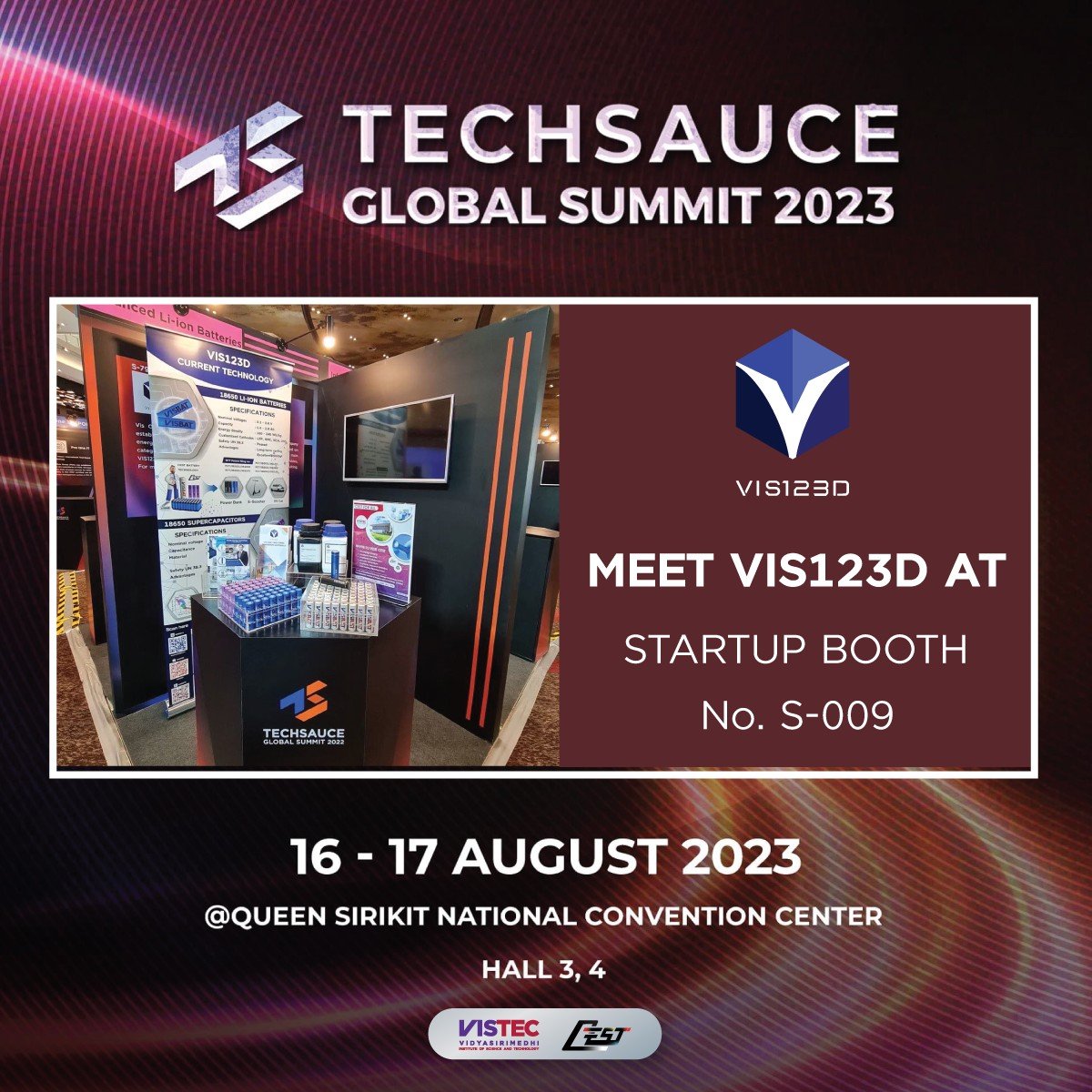 VIS123D at the Techsauce Global Summit in 2023 