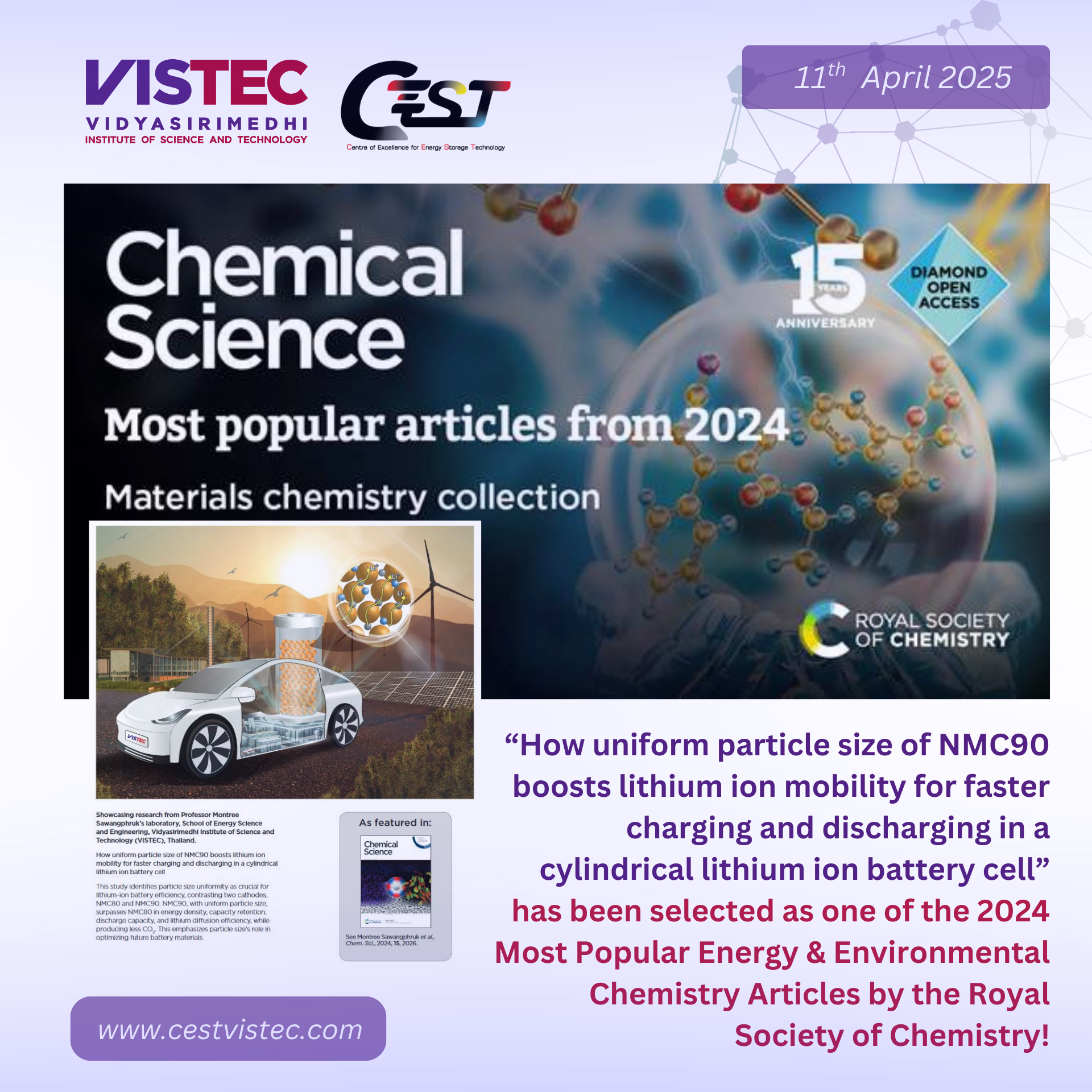The 2024 Most Popular Energy & Environmental Chemistry Articles by the Royal Society of Chemistry! The 2024 Most Popular Energy & Environmental Chemistry Articles by the Royal Society of Chemistry!