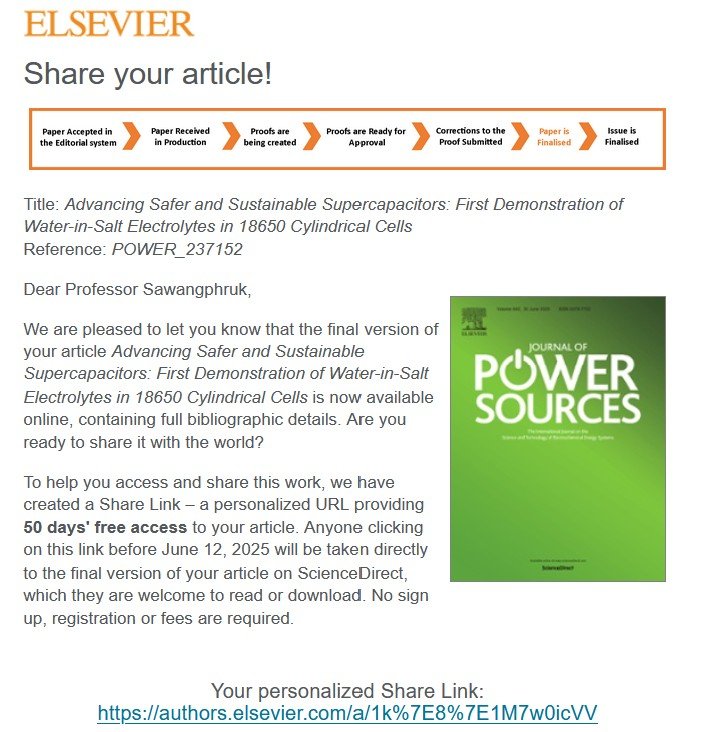  Research Highlight | New Publication Alert  Now Online in ScienceDirect