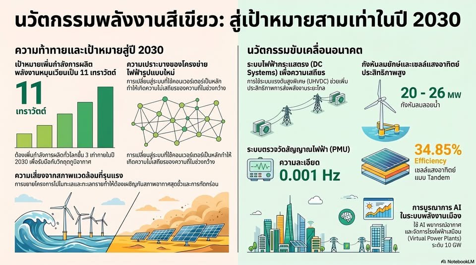  เร่งพลังงานสะอาดสู่ปี 2030: ความท้าทายที่แท้จริง ไม่ใช่แค่สร้างโซลาร์และกังหันลมให้มากขึ้น