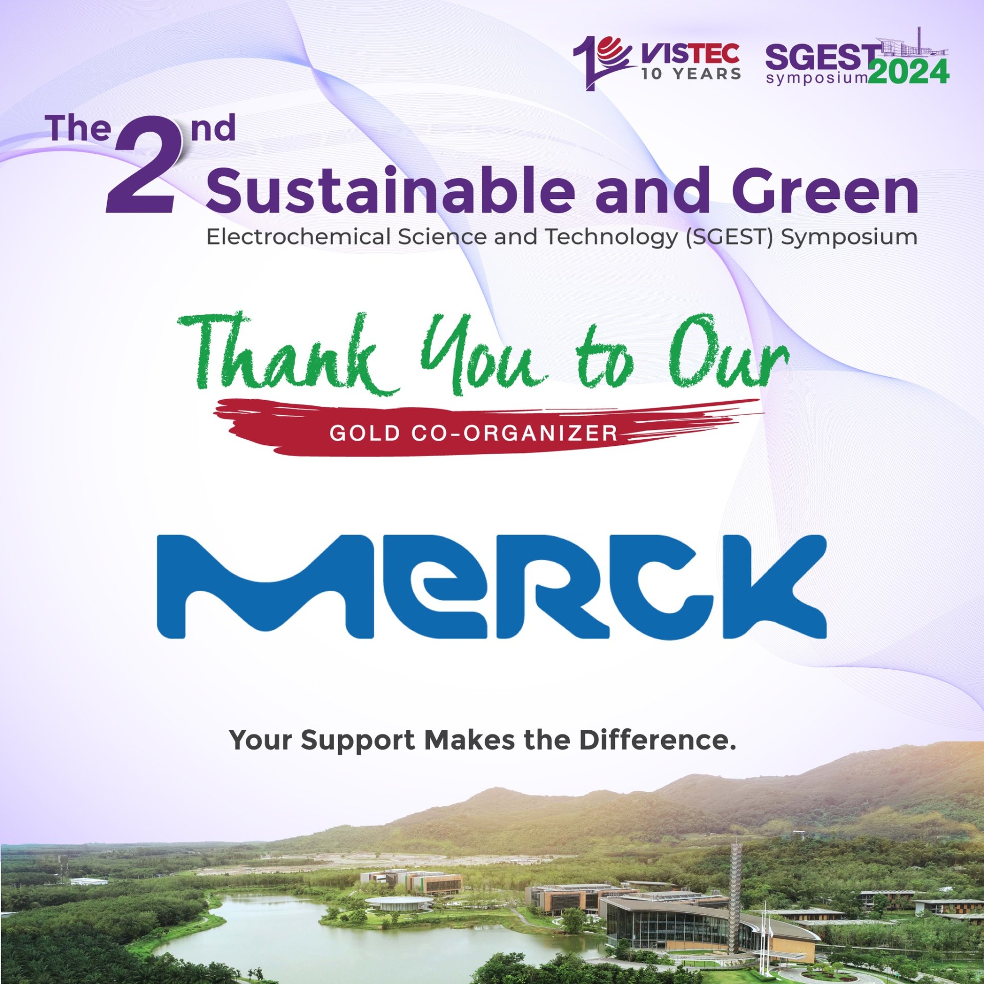 A heartfelt thank you to our #SGEST2024 Gold Co-Organizer, MERCK!