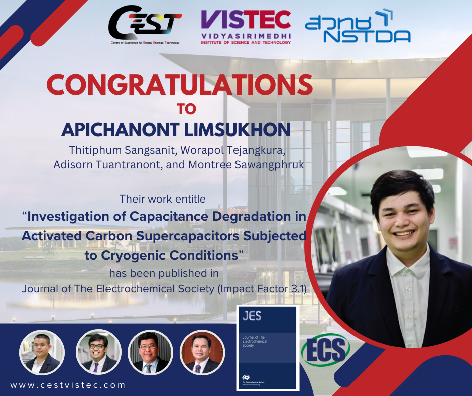 Huge congratulations to Apichanont Limsukhon, Thitiphum Sangsanit, Worapol Tejangkura, Dr. Adisorn Tuantranont, and Assoc. Prof. Montree Sawangphruk!  Huge congratulations to Apichanont Limsukhon, Thitiphum Sangsanit, Worapol Tejangkura, Dr. Adisorn Tuantranont, and Assoc. Prof. Montree Sawangphruk!