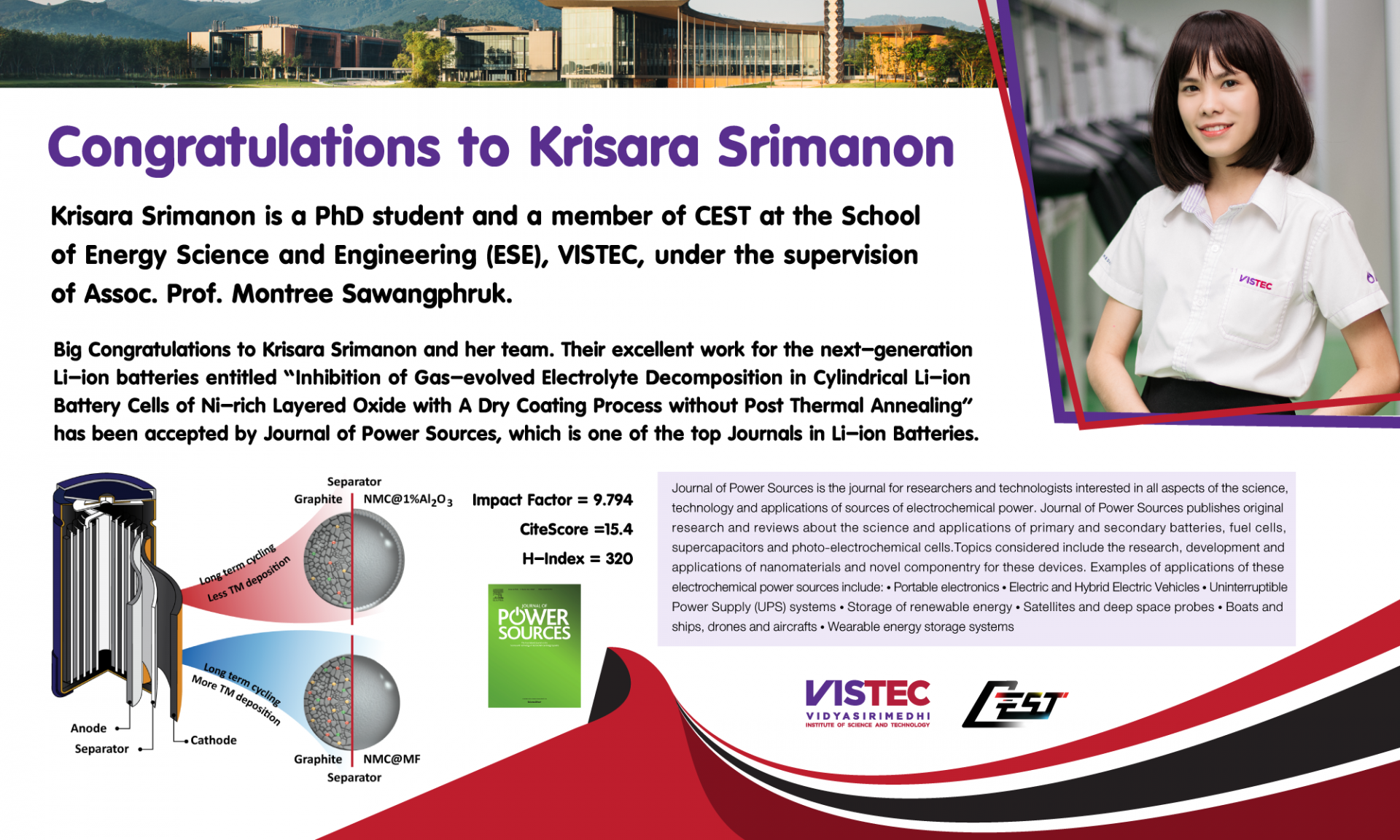Big Congratulations to Krisara Srimanon and her team.