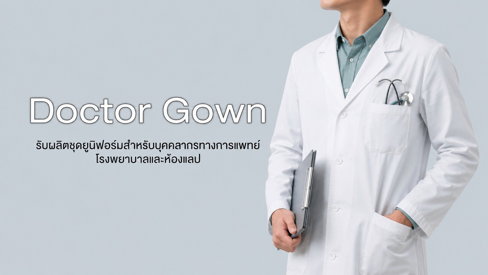 รับผลิตเสื้อกาวน์