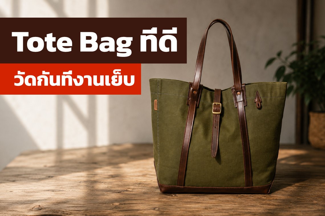 Tote Bag ที่ดี วัดกันที่รายละเอียดการตัดเย็บ