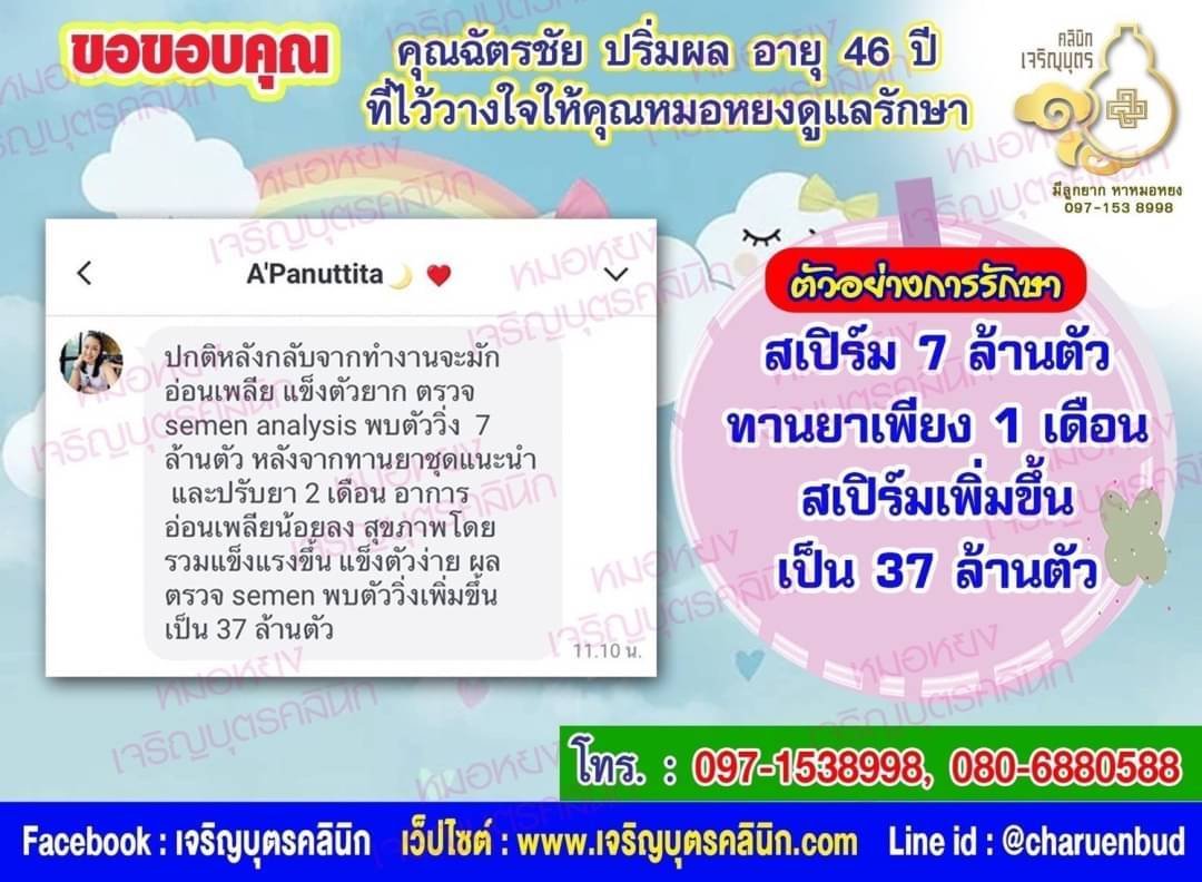  คุณฉัตรชัย ปริ่มผล อายุ 46 ปีที่ไว้วางใจให้คุณหมอหยงดูแลรักษา