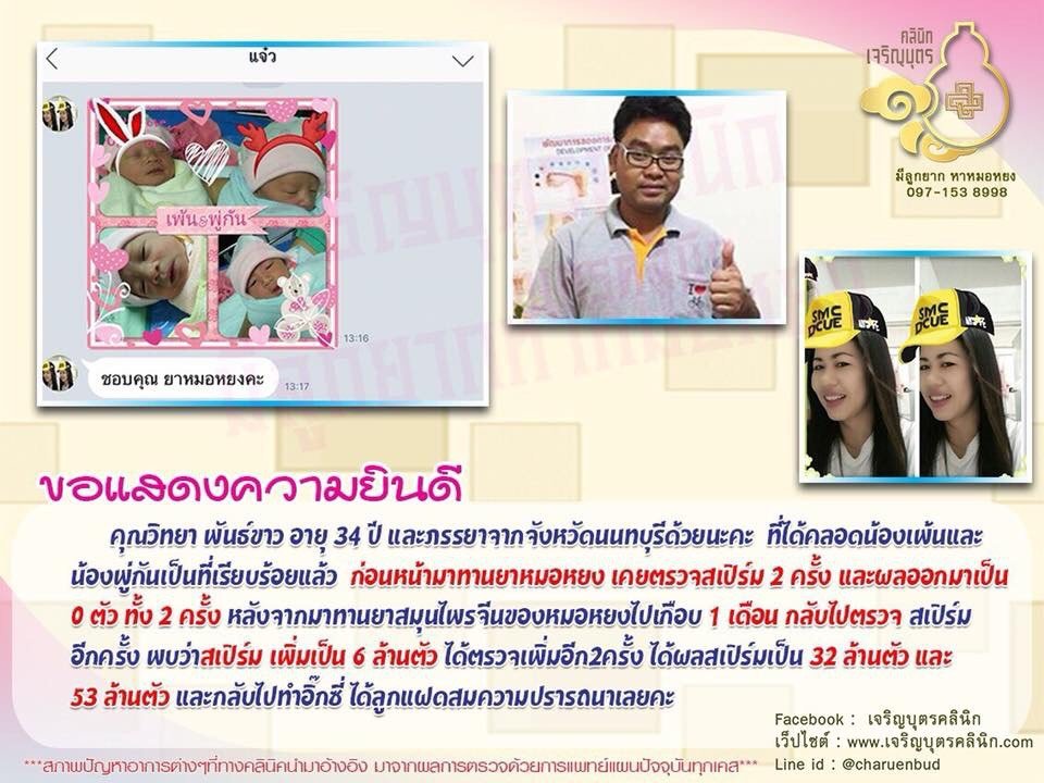คุณวิทยา พันธ์ขาว อายุ 34 ปี และภรรยาจากจังหวัดนนท์บุรี ได้คลอดน้องเพ้นและน้องพู่กันเป็นที่เรียบร้อยแล้ว