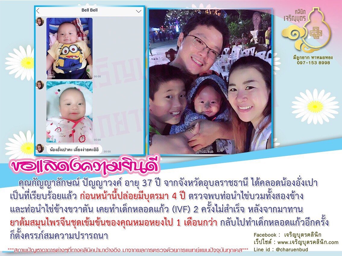 คุณกัญญาลักษณ์ ปัญญาวงค์ อายุ 37 ปี จากจังหวัดอุบลราชธานี ได้คลอดน้องอั่งเปาเป็นที่เรียบร้อยแล้ว