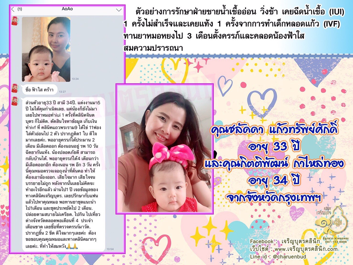 คุณชลัดดา แก้วทรัพย์ศักดิ์ อายุ 33 ปี และคุณกิตติพัฒน์ กาไหล่ทอง อายุ 34 ปีจากจังหวัดกรุงเทพฯ