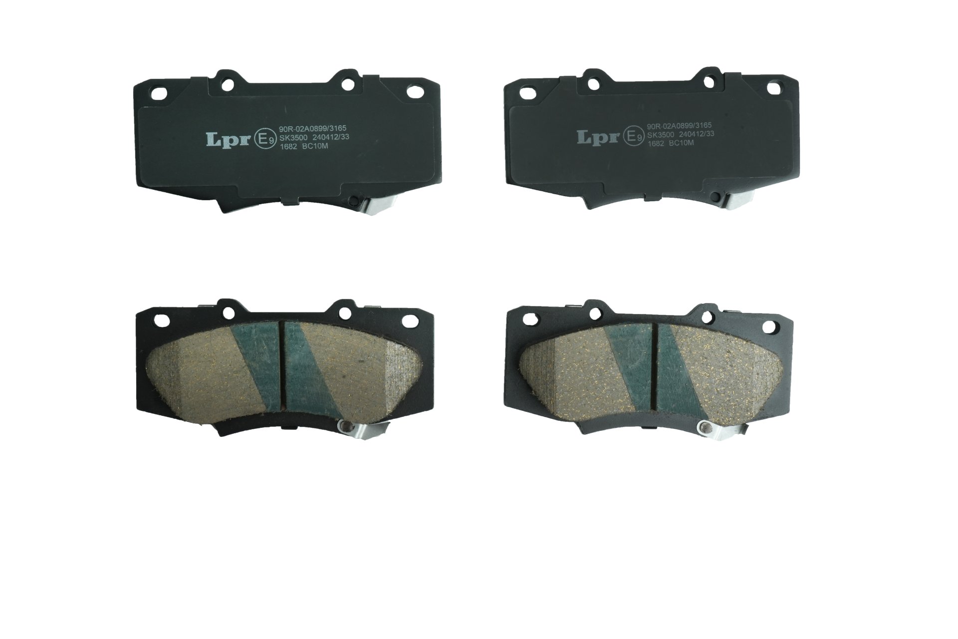 BRAKE PAD PRO (F) FOR TOYOTA HILUX VIGO CHAMP 4WD '11-'15(2.5L,2.7L,3.0L)/FORTUNER TRD '12-'14 (2.5L,3.0L)