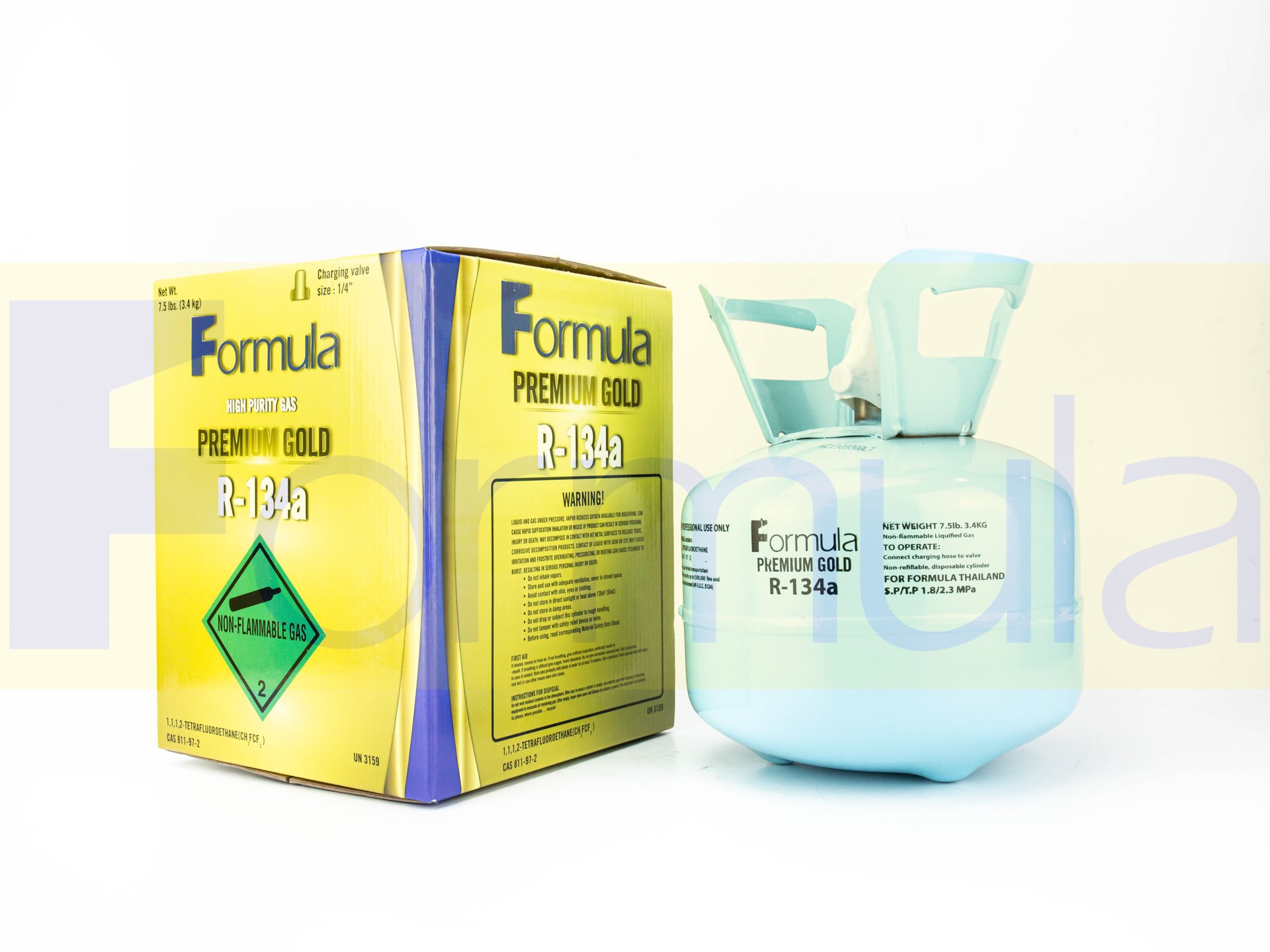 น้ำยาแอร์  (PREMIUM GOLD) (R-134a) (3.4 Kg.) FORMULA