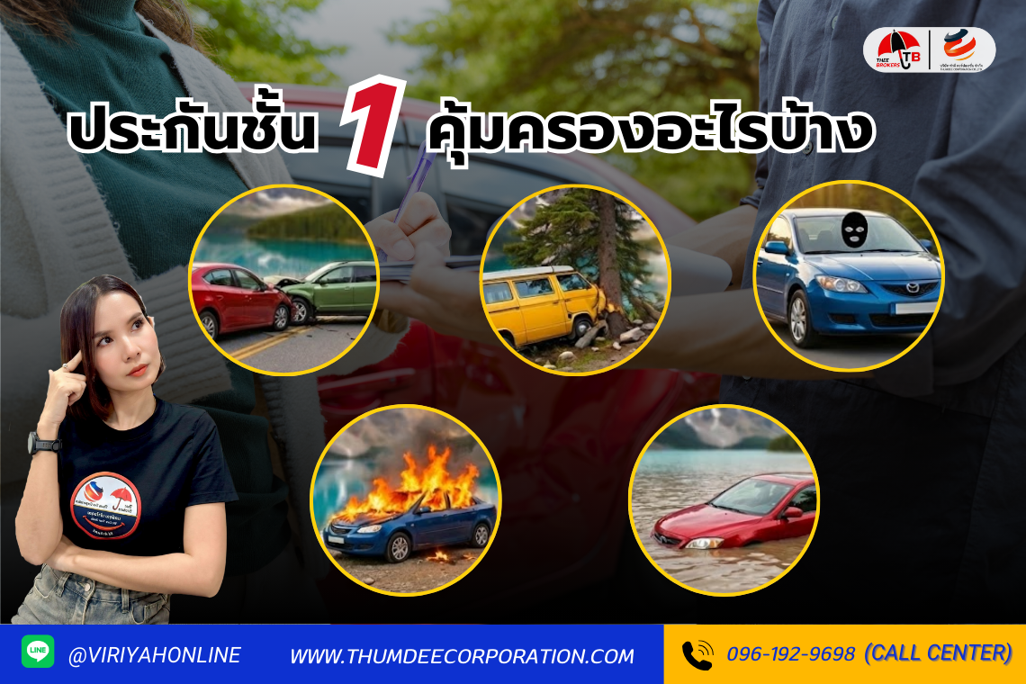 รู้หรือไหม ประกันชั้น 1 คุ้มครองอะไรบ้าง?