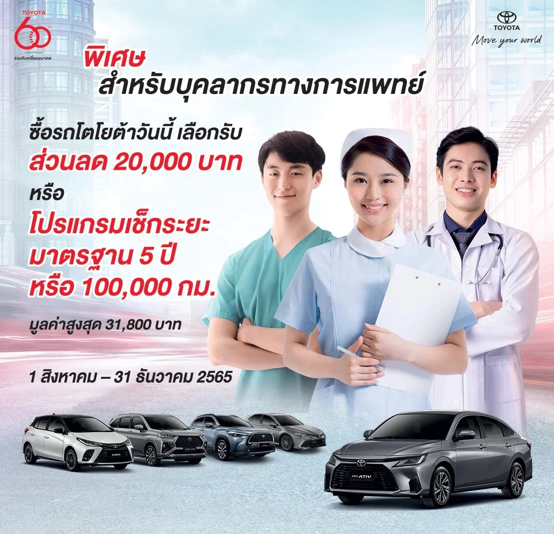 ข้อเสนอพิเศษ สำหรับบุคลากรทางการแพทย์ ข้อเสนอพิเศษ สำหรับบุคลากรทางการแพทย์