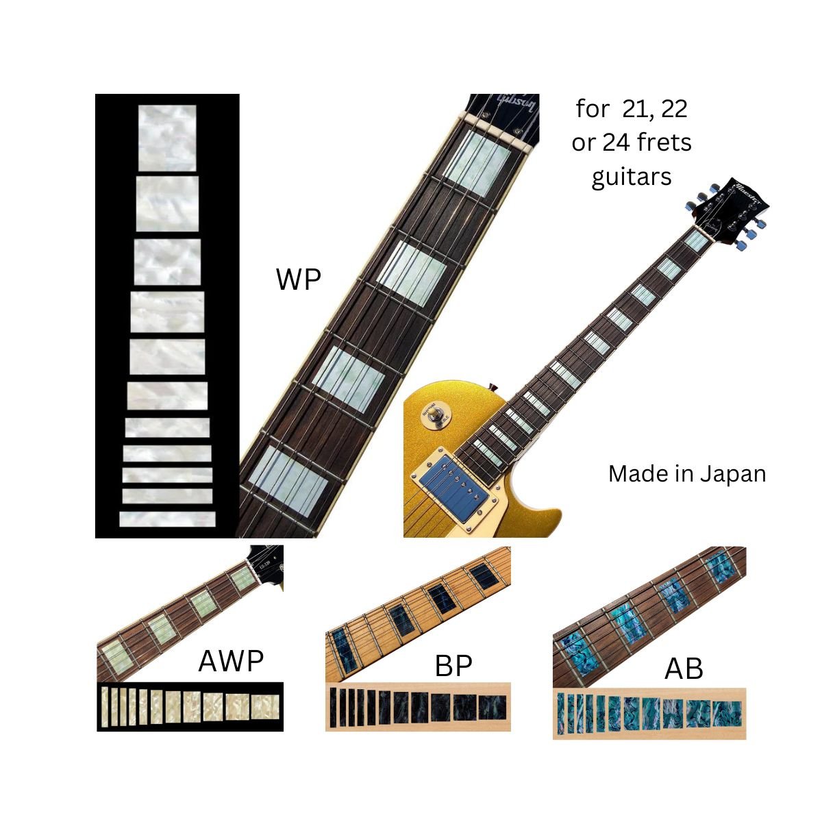 BLOCK Inlay Sticker for Guitar - acousticvilla