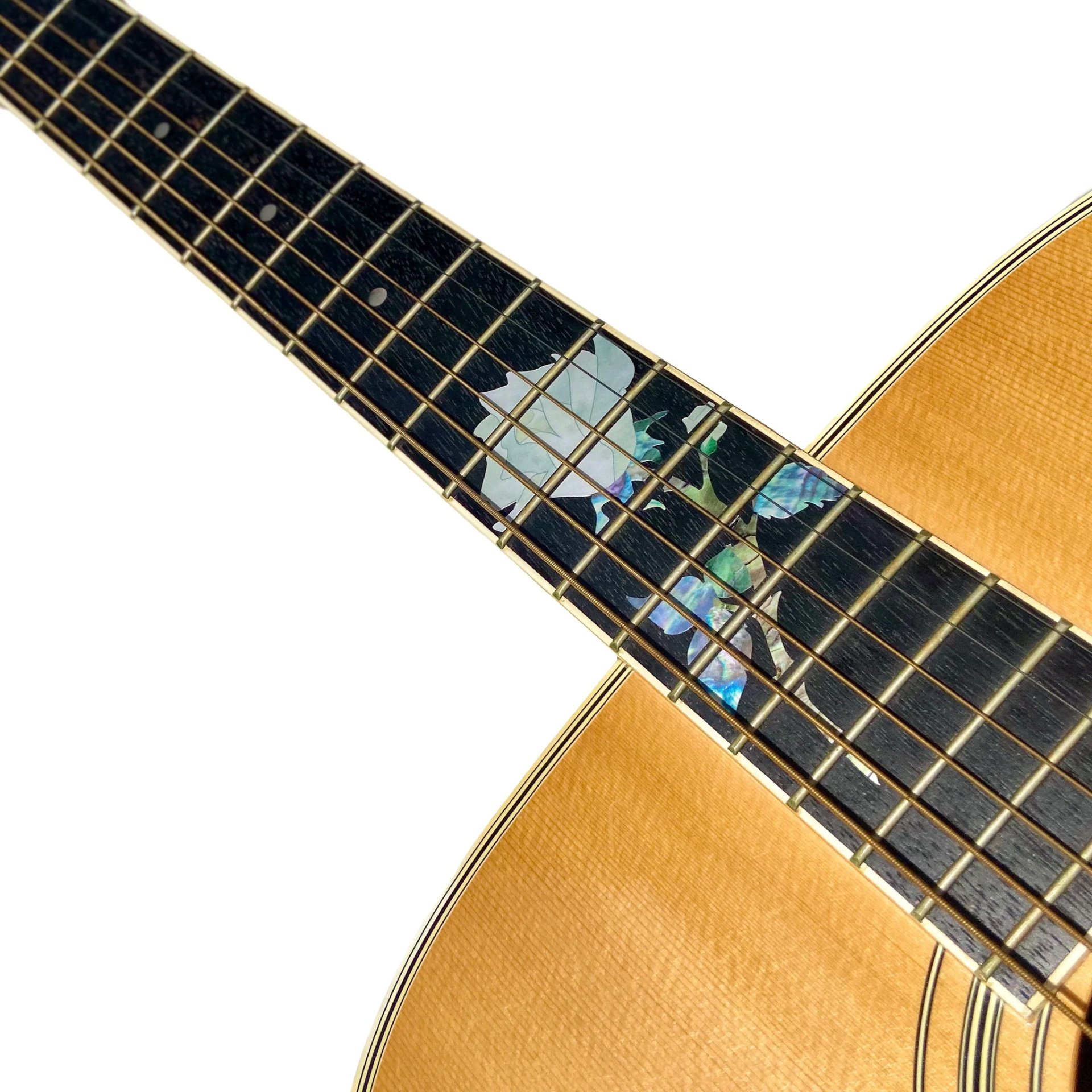 Single Rose Inlay Sticker for Guitar - acousticvilla