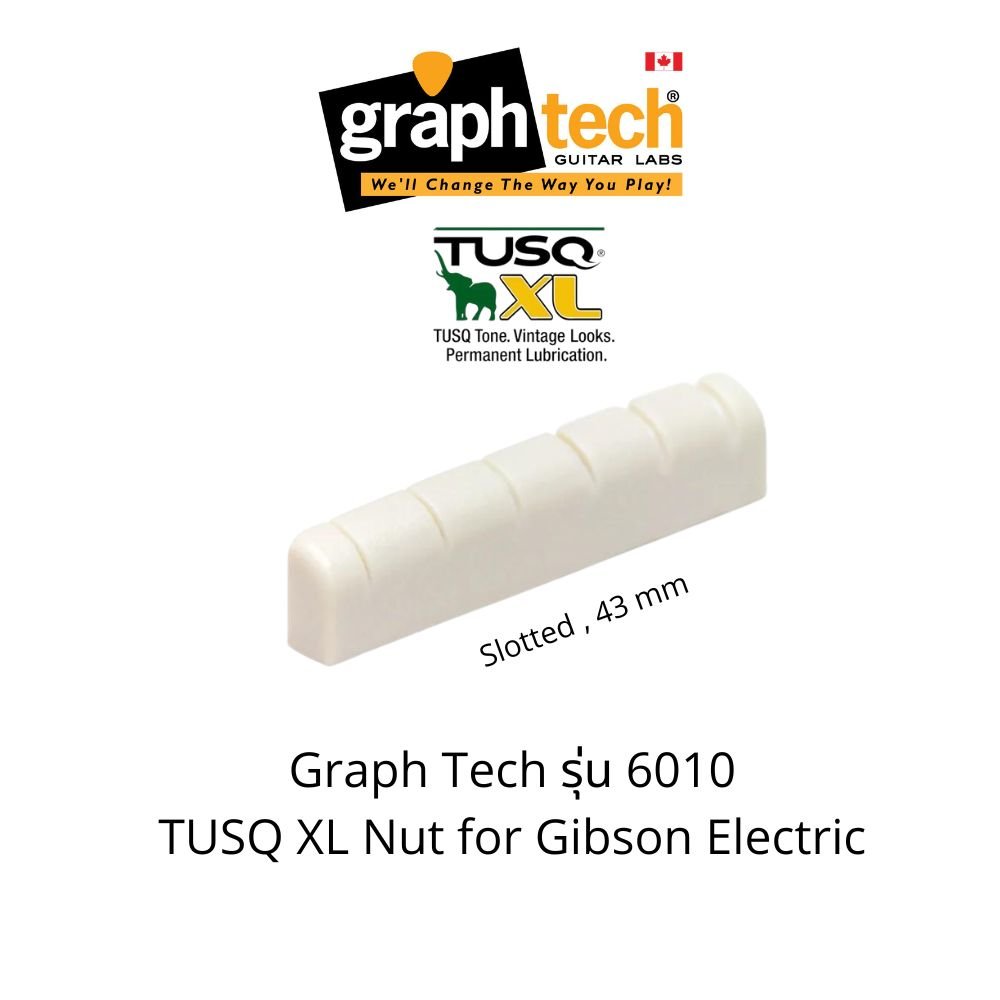 TUSQ XL Nut PQL-6010 Slotted 43 mm. for Gibson Electric (Pre 2014)