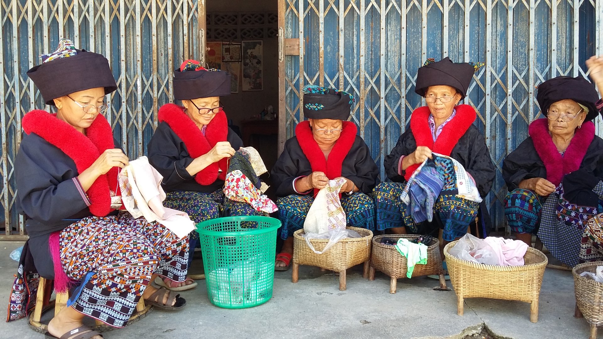 ผ้าปักเมี่ยนในจังหวัดน่าน ประเทศไทย ผ้าปักเมี่ยนในจังหวัดน่าน ประเทศไทย