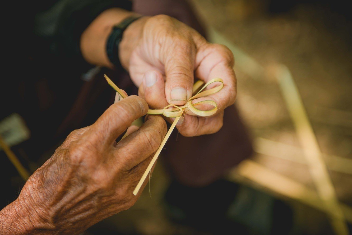Bamboo basketry, Ban Tam, Nan Province   Bamboo basketry, Ban Tam, Nan Province