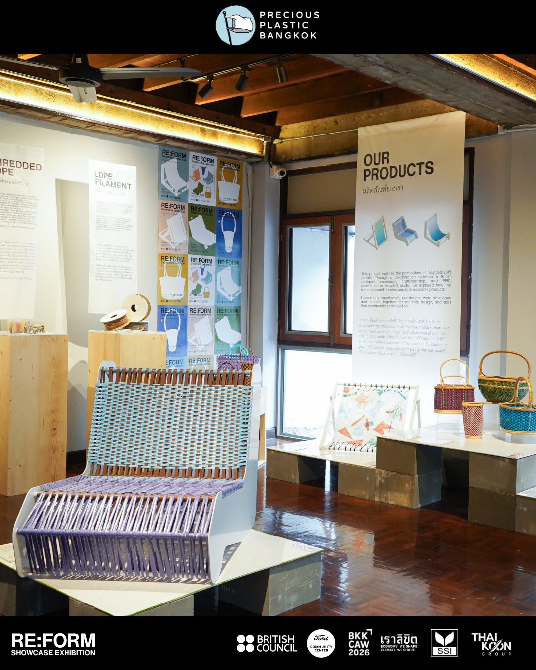 RE Showcase Exhibition by Precious Plastic Bangkok