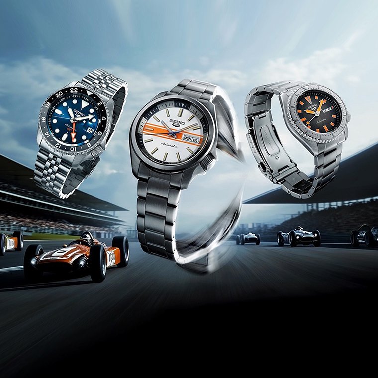 SEIKO 5 Sports  "Racers Heritage" Collection SEIKO 5 Sports  "Racers Heritage" Collection