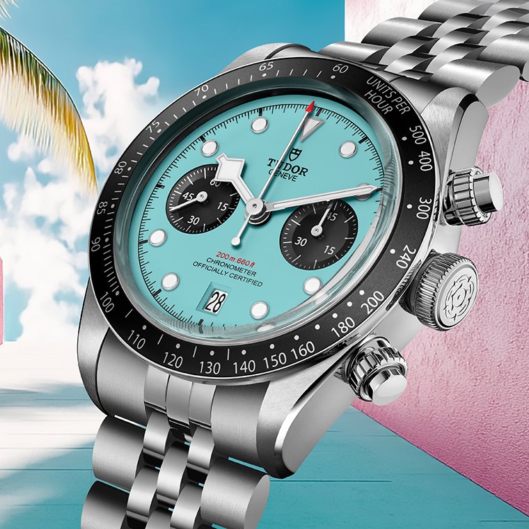 TUDOR Black Bay Chrono "Flamingo Blue"