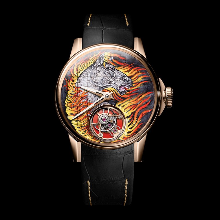 LOUIS MOINET Tourbillon Puzzle Fire Horse