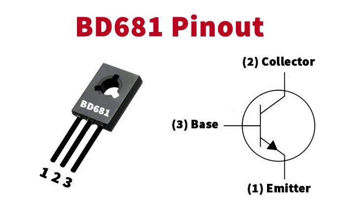 Bd681 Arduino ทรานซิสเตอร์ เบอร์ BD681