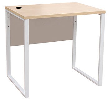 โต๊ะทำงานโล่ง ขาเหล็ก ขนาด 80 ซม