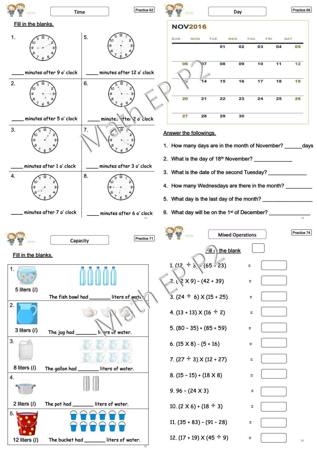 G2 Math Homework Mathematics G2 - smartkidzworksheets