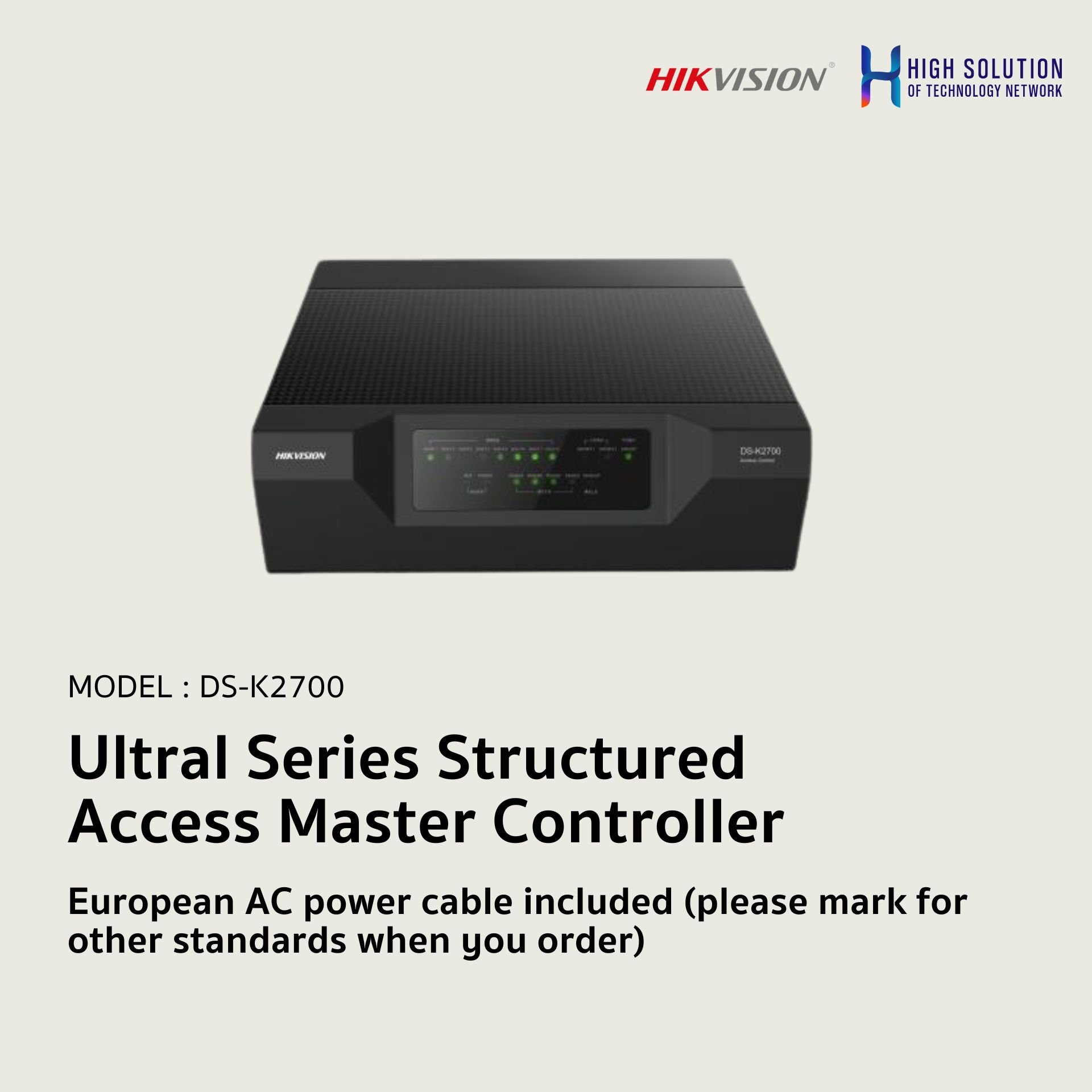DS-K2700 HIKVISION Ultral Series Structured Access Master Controller - hstn